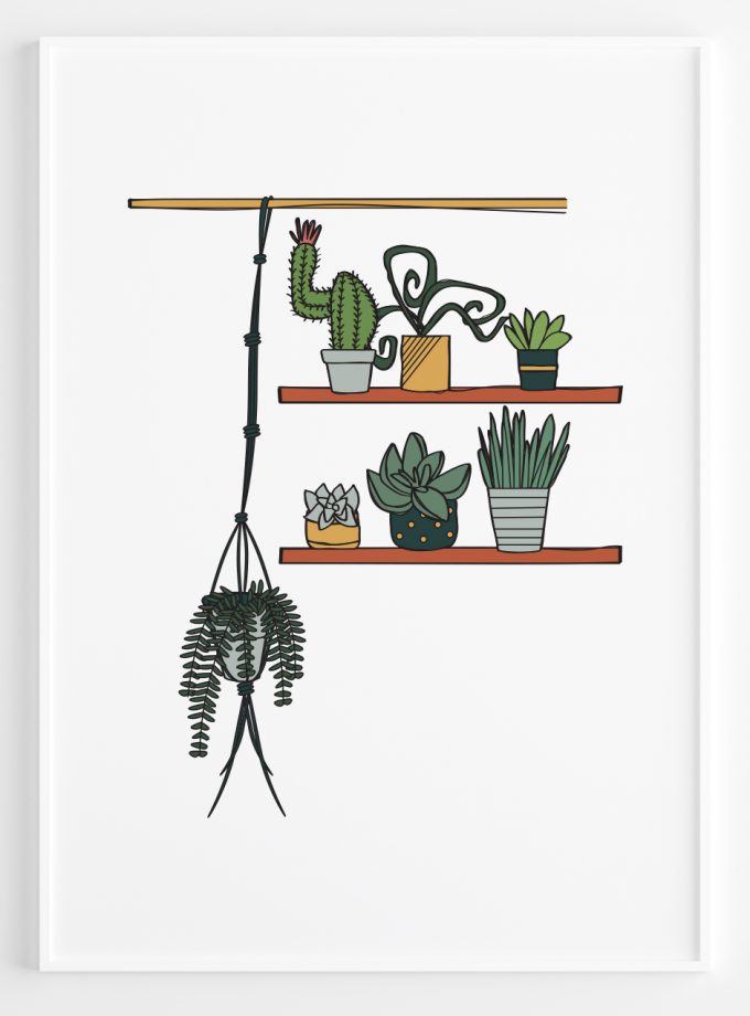 Chill Plants A2 Framed Poster