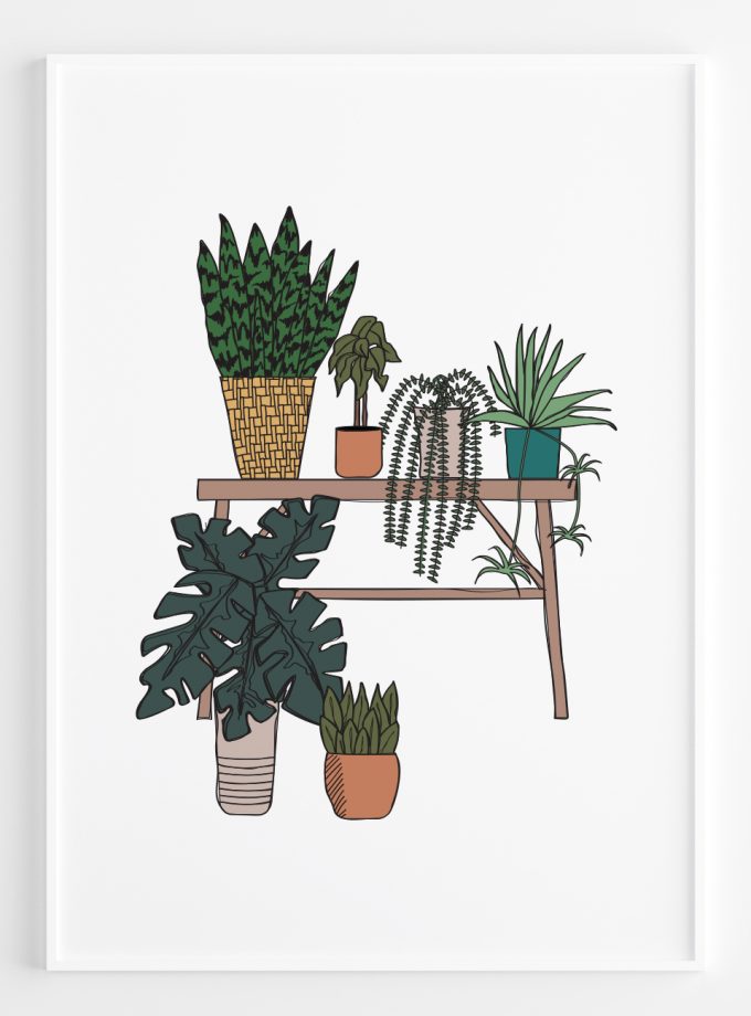Garden Plants A2 Framed Poster
